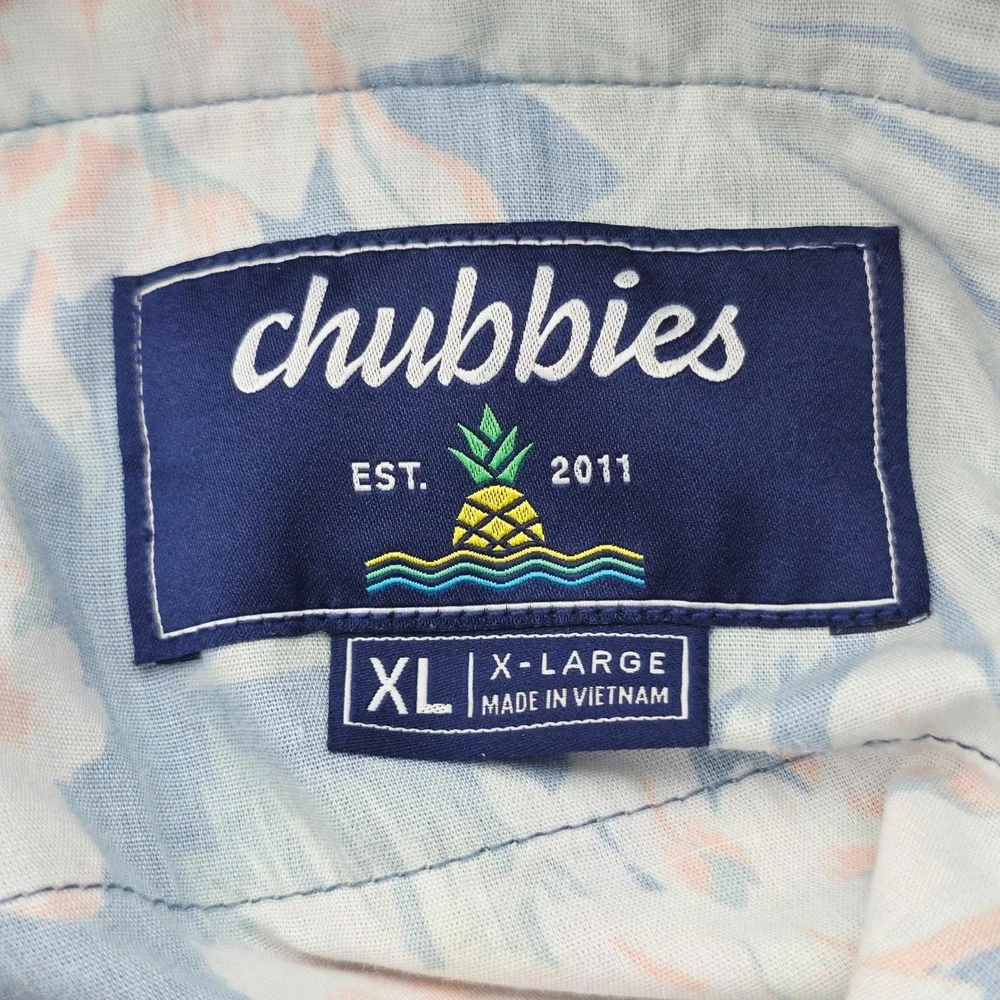 Chubbies Everywear Pants Mens XL Light Gray Elastic Waist Drawstring Golf Chino